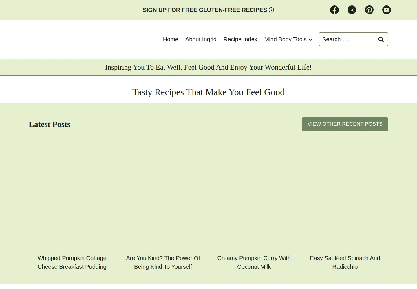 Screenshot of eatwellenjoylife.com