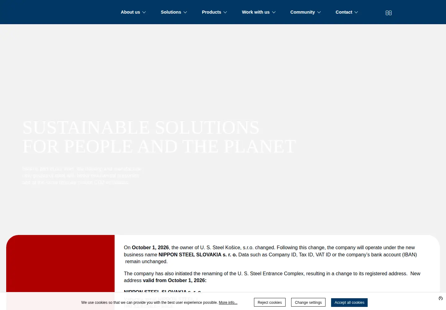Screenshot of usske.sk