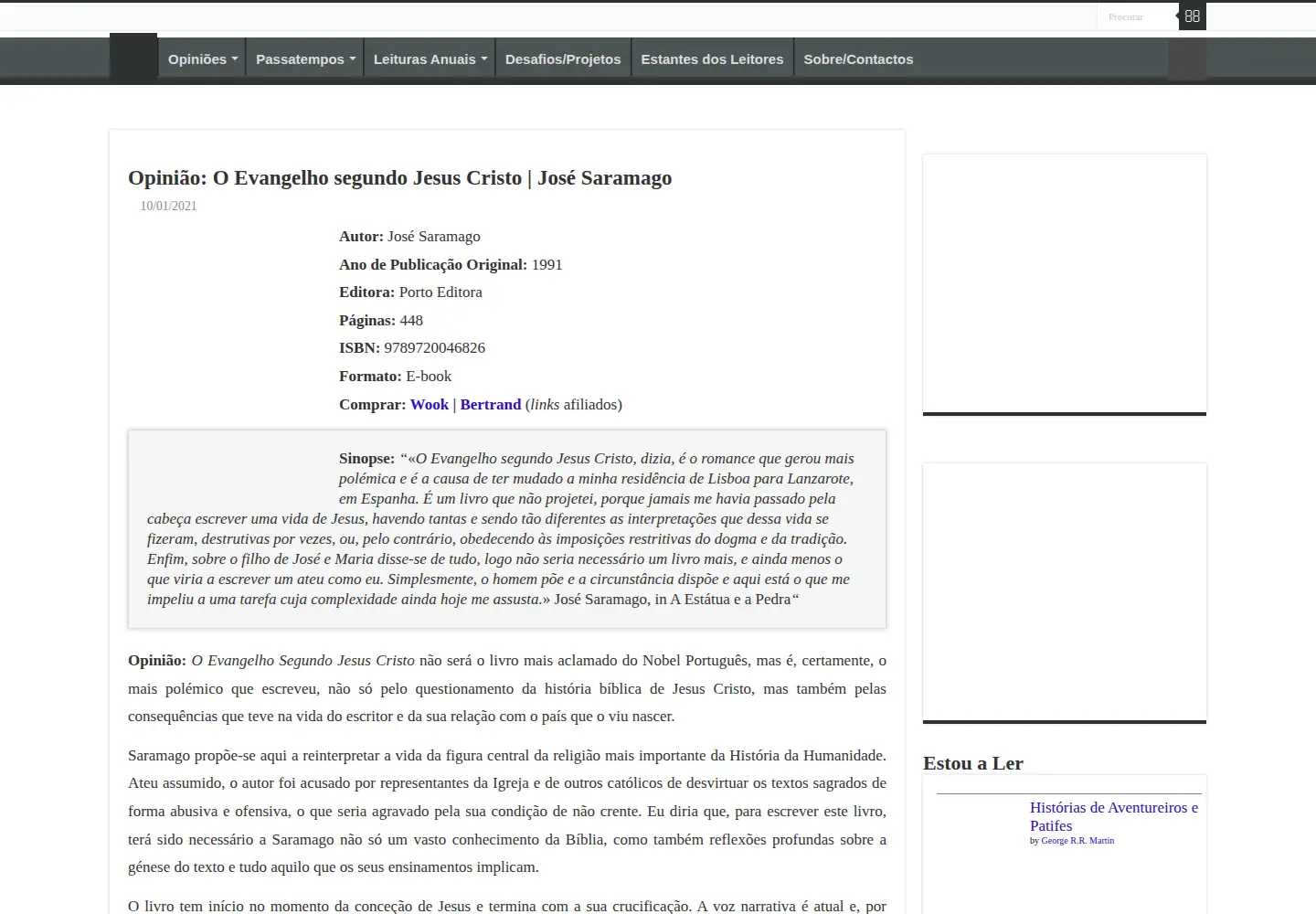 Screenshot of estantedelivros.com