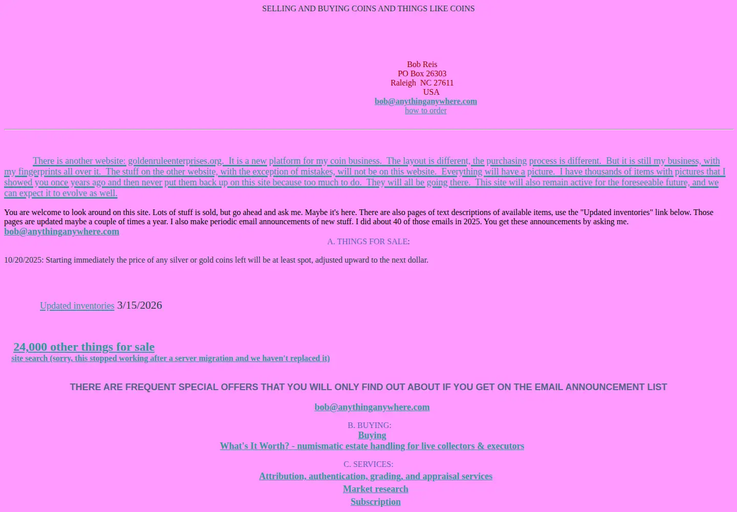 Screenshot of anythinganywhere.com