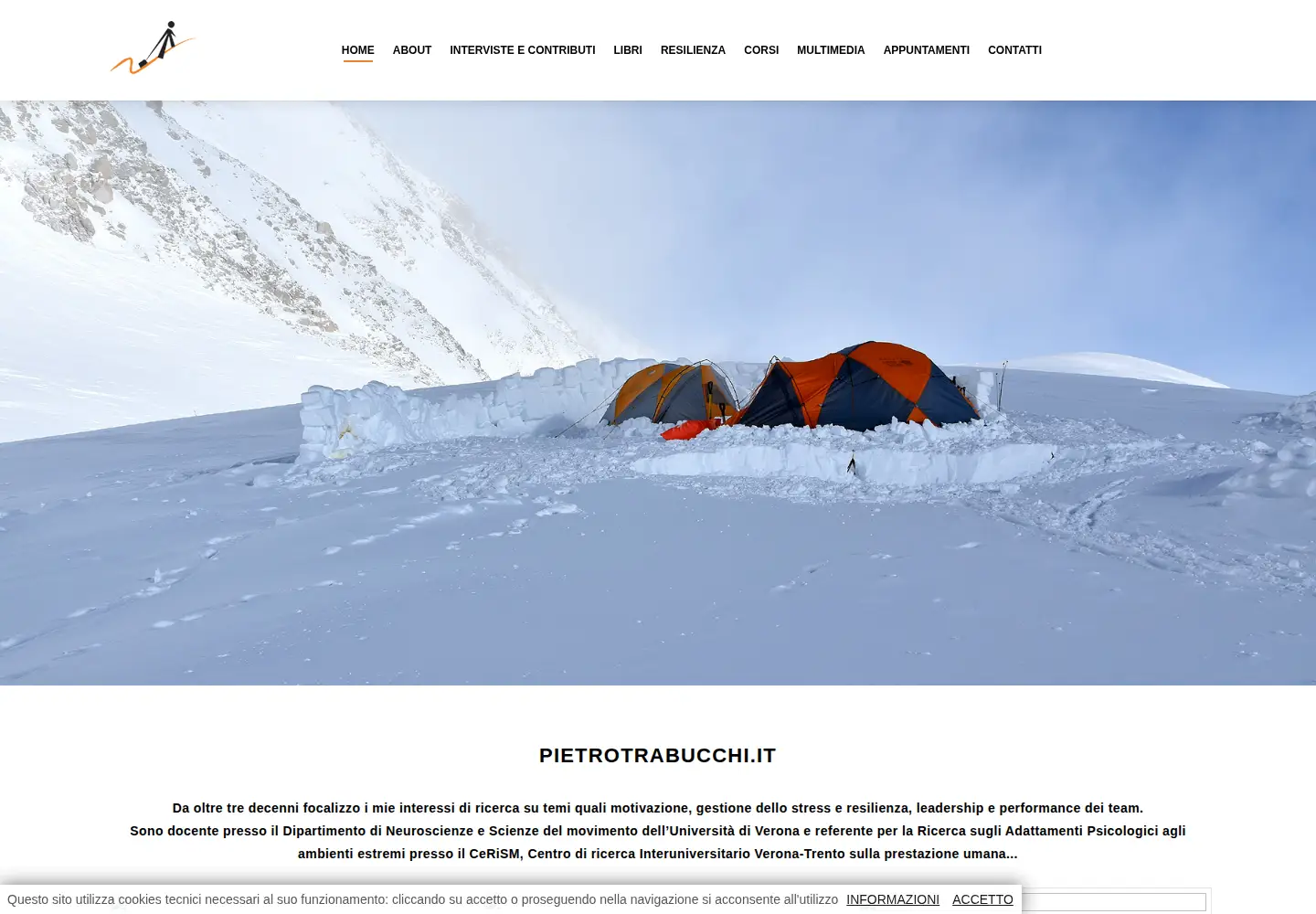 Screenshot of pietrotrabucchi.it