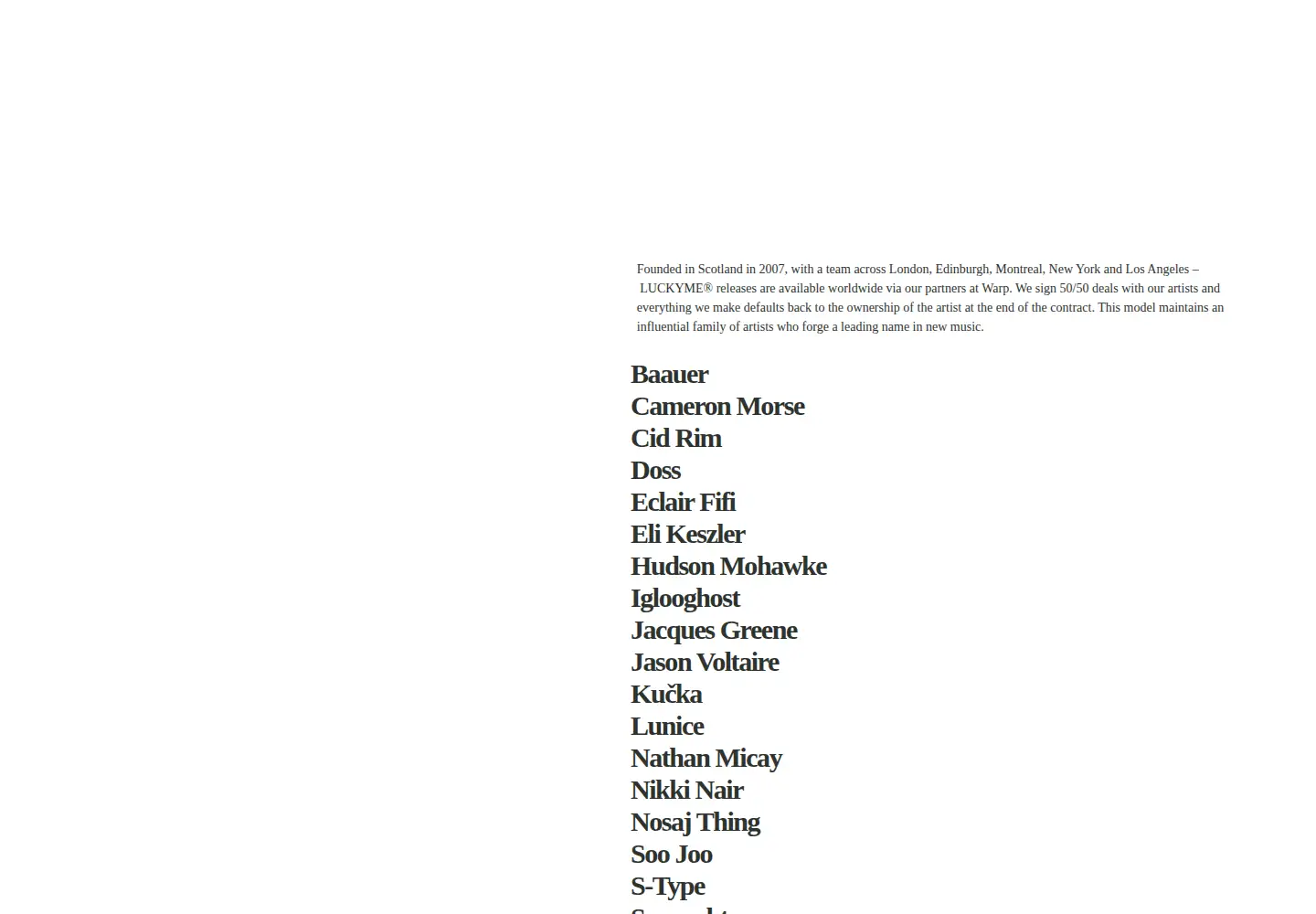 Captured homepage of luckyme.net in the current scan