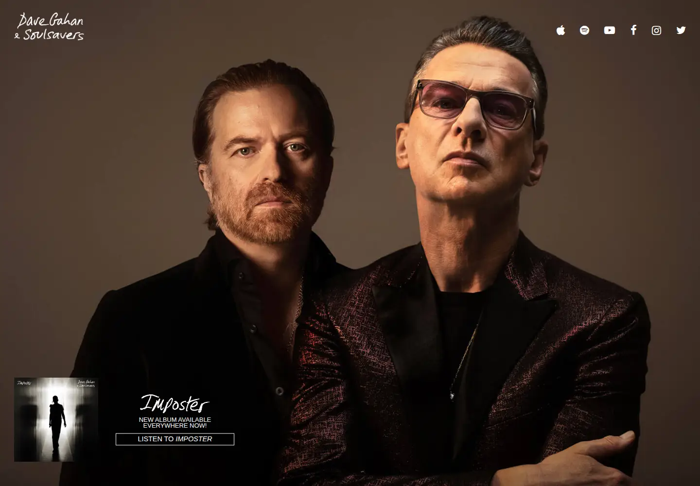 Screenshot of davegahan.com