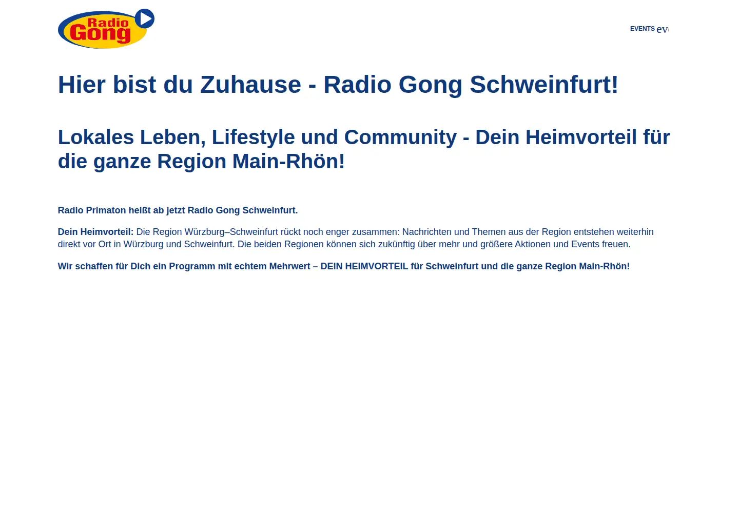 Captured homepage of radioprimaton.de in the current scan