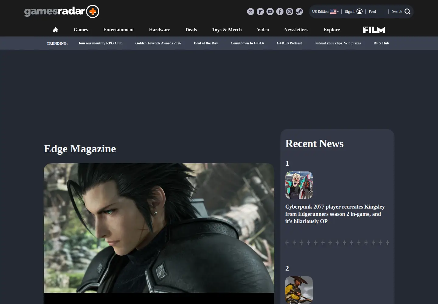 Screenshot of edge-online.co.uk