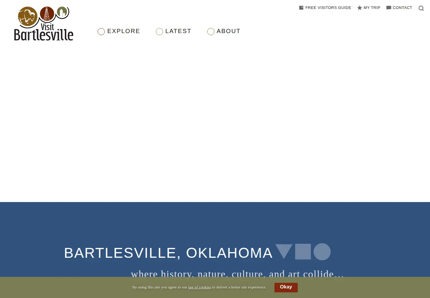 Screenshot of visitbartlesville.com