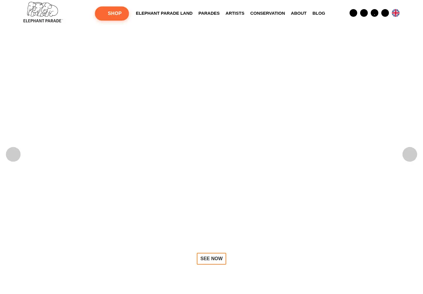 Screenshot of elephantparade.com
