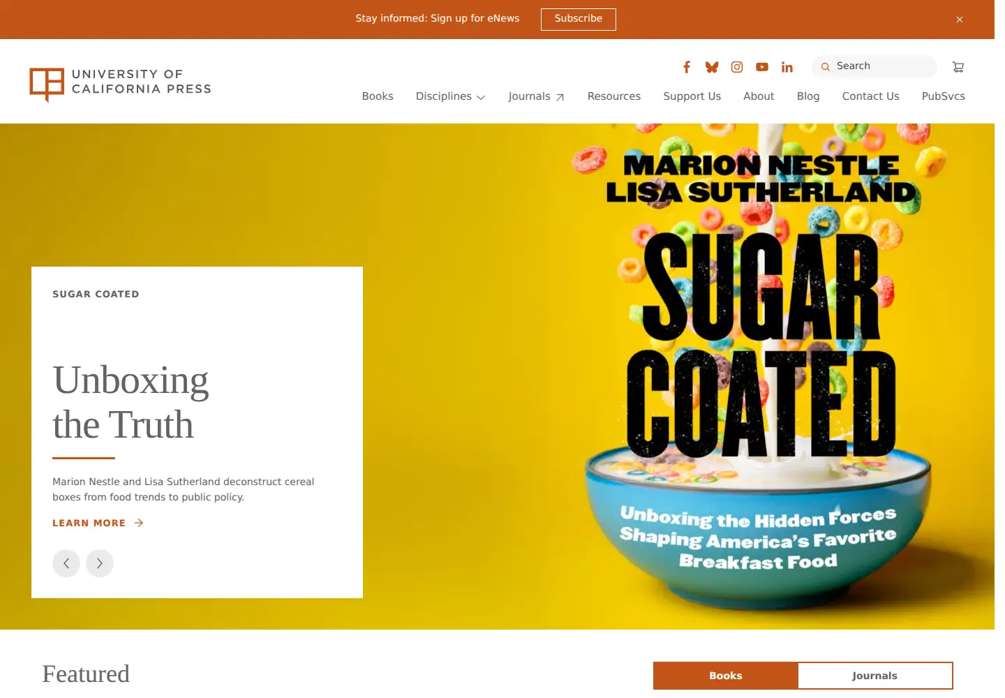 Screenshot of ucpress.edu