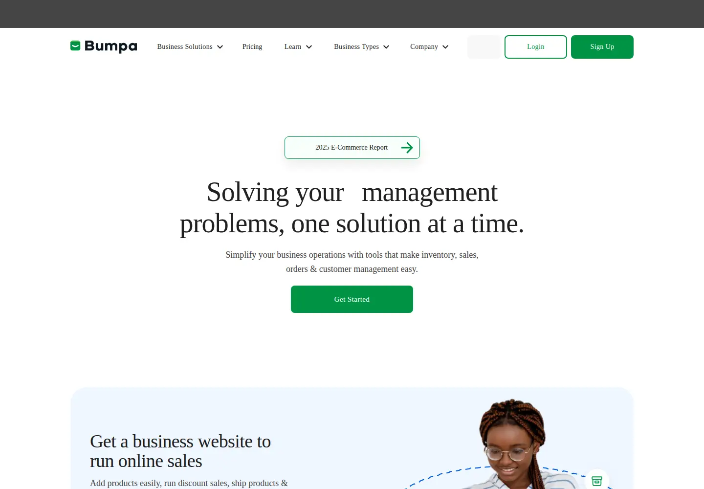 Screenshot of getbumpa.com