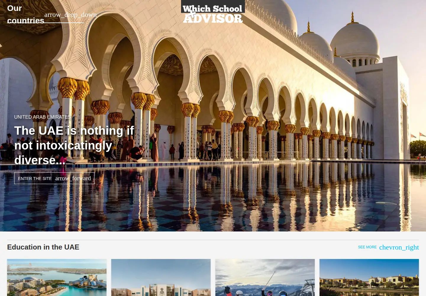 Captured homepage of whichschooladvisor.com in the current scan