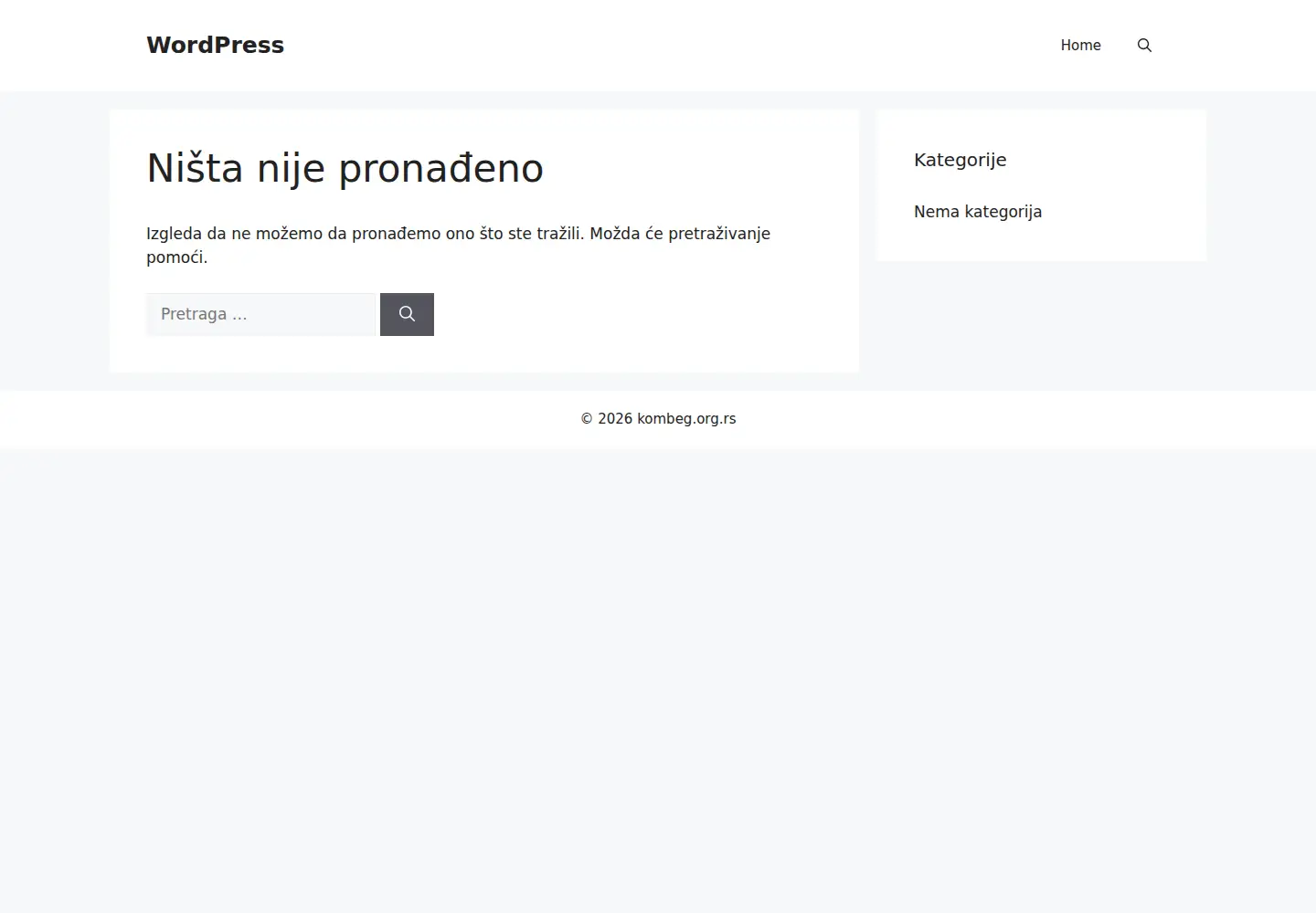 Screenshot of kombeg.org.rs