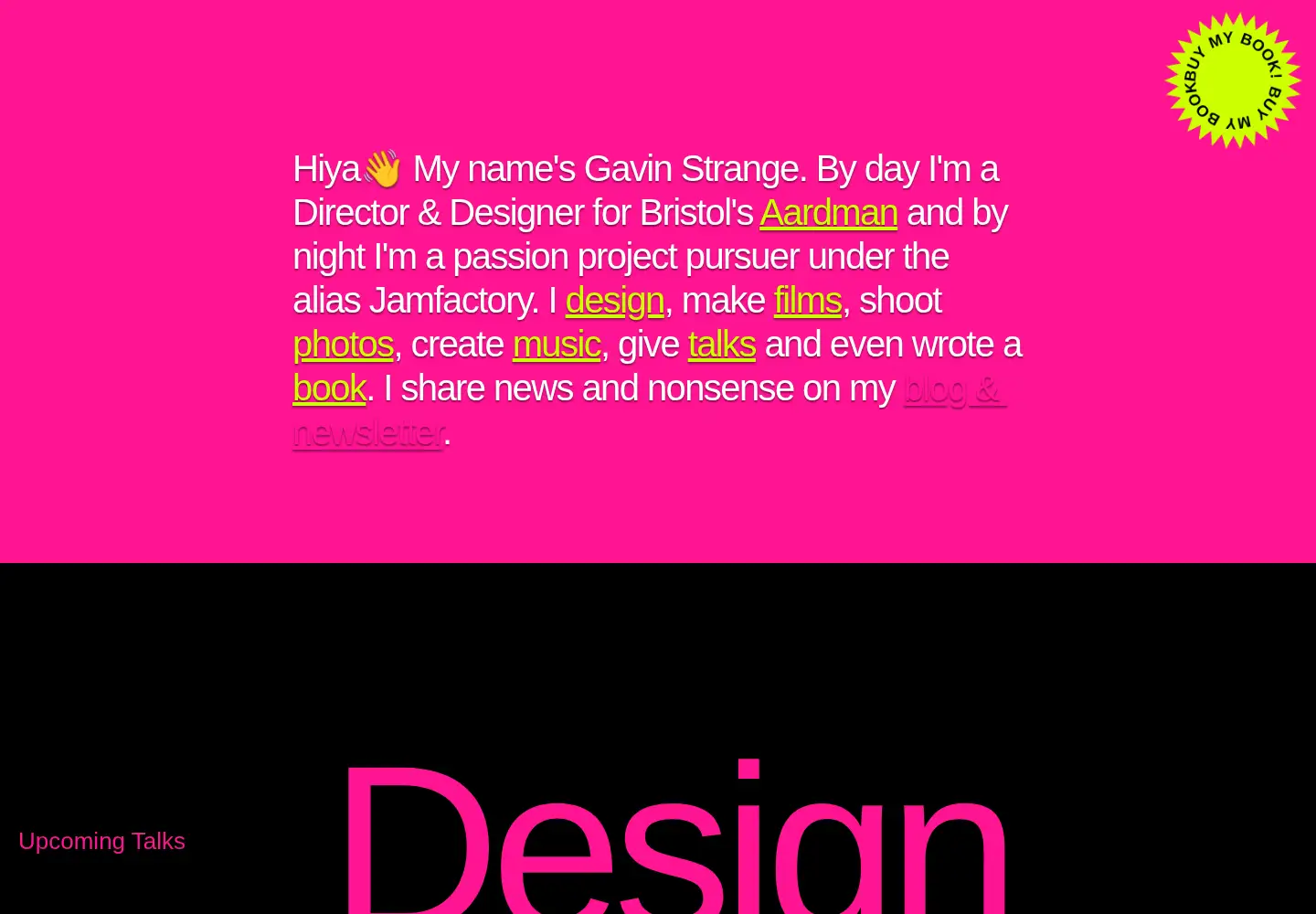 Captured homepage of jam-factory.com in the current scan