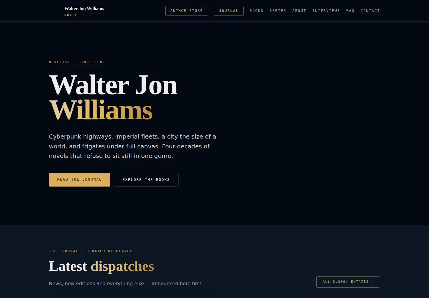 Screenshot of walterjonwilliams.net