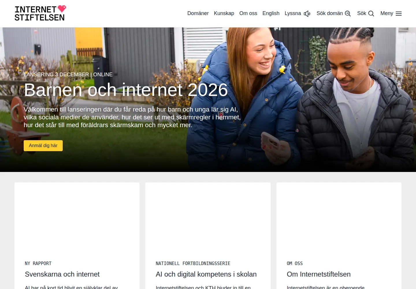 Screenshot of nic.se