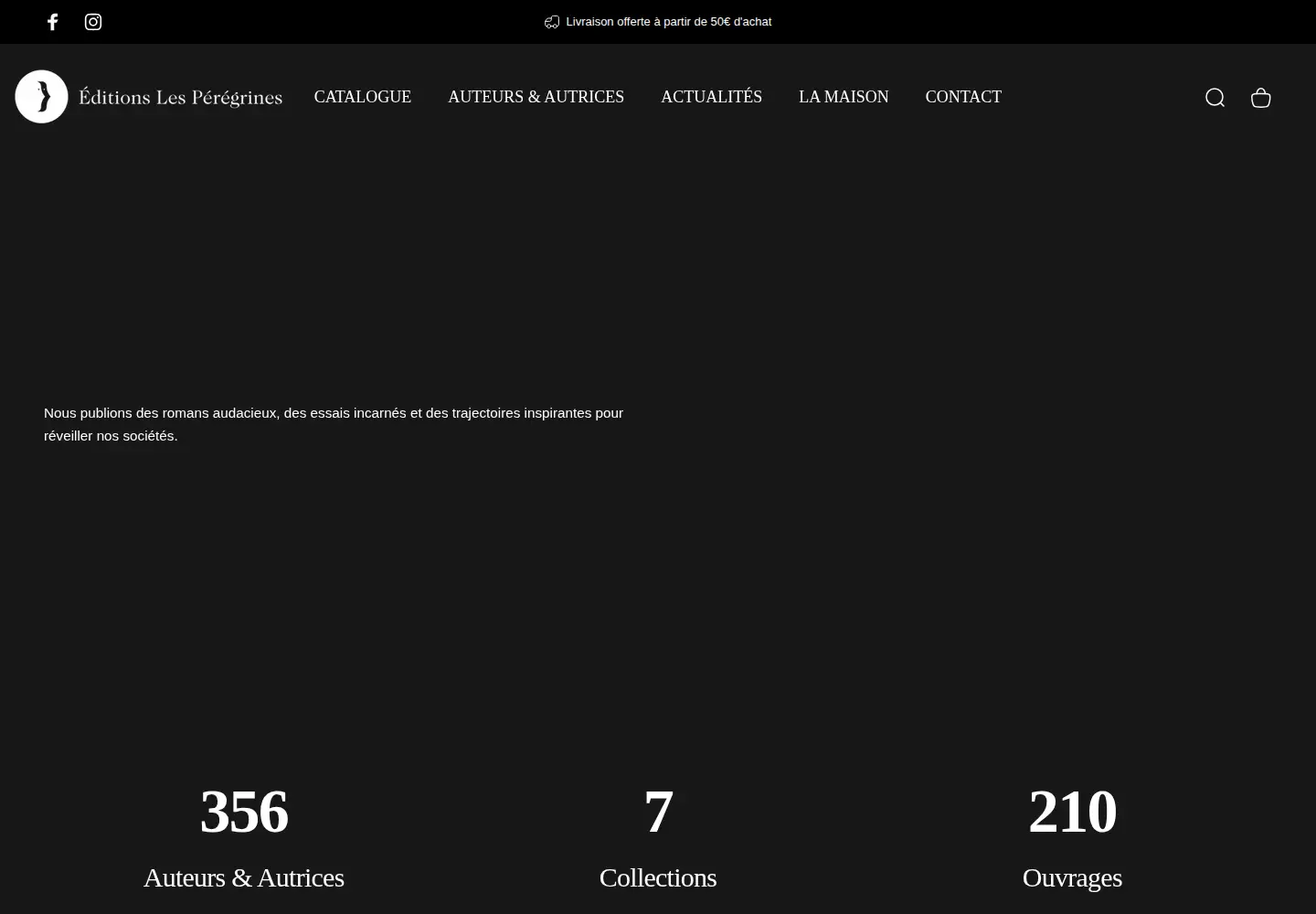 Screenshot of editionslesperegrines.fr