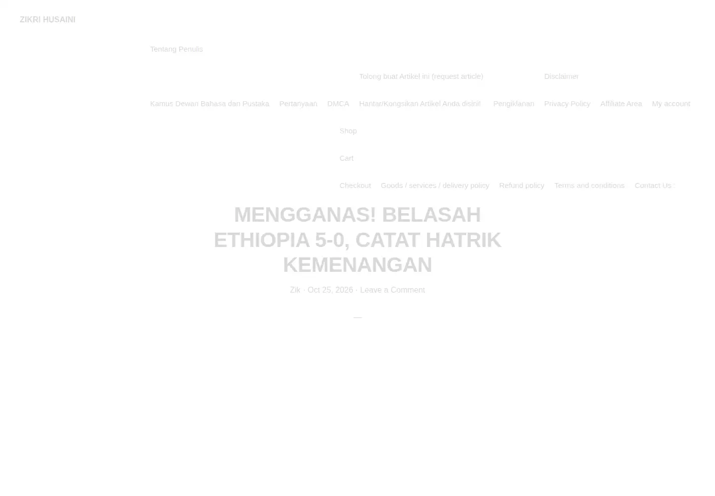 Captured homepage of zikrihusaini.com in the current scan