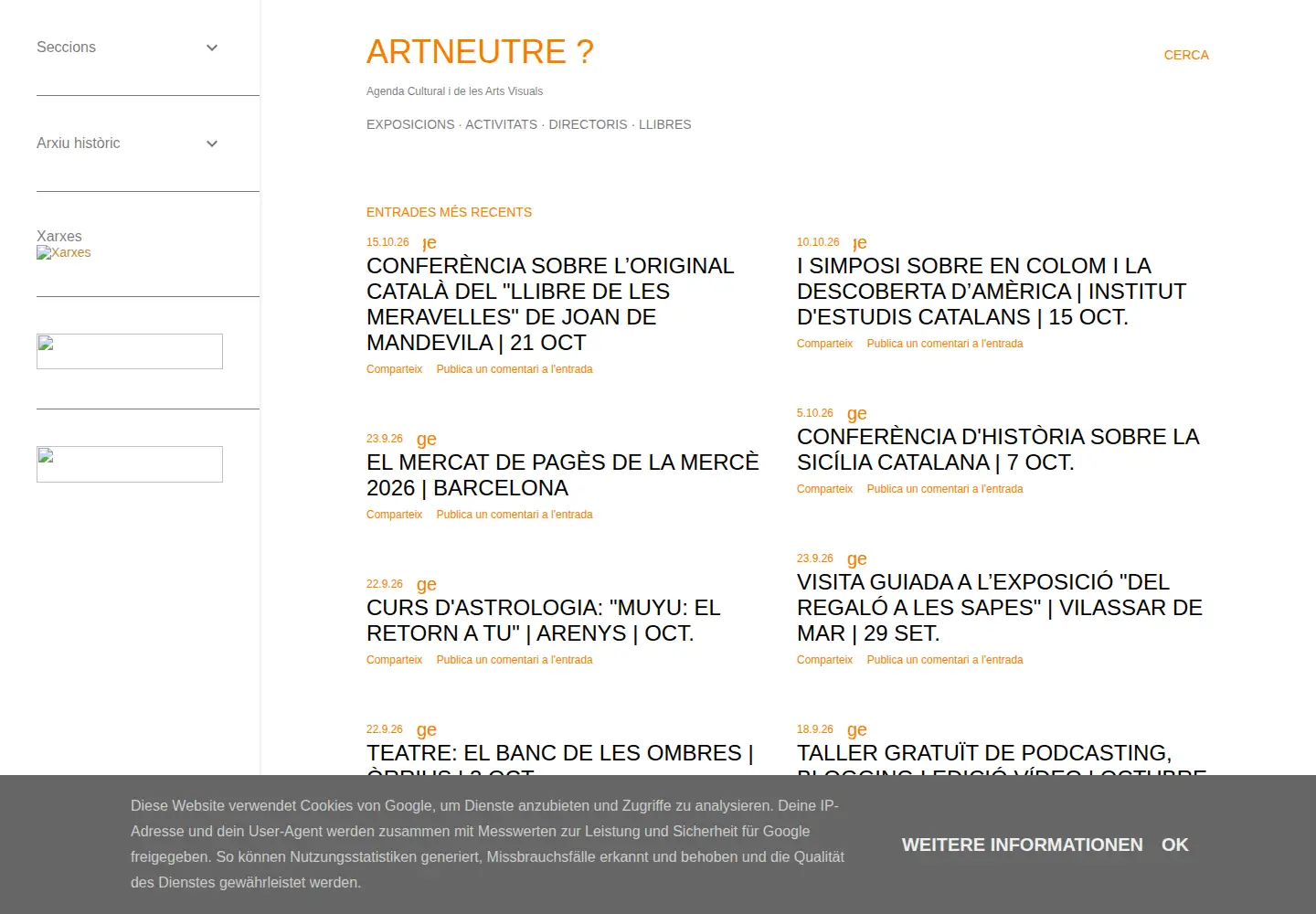 Screenshot of artneutre.net