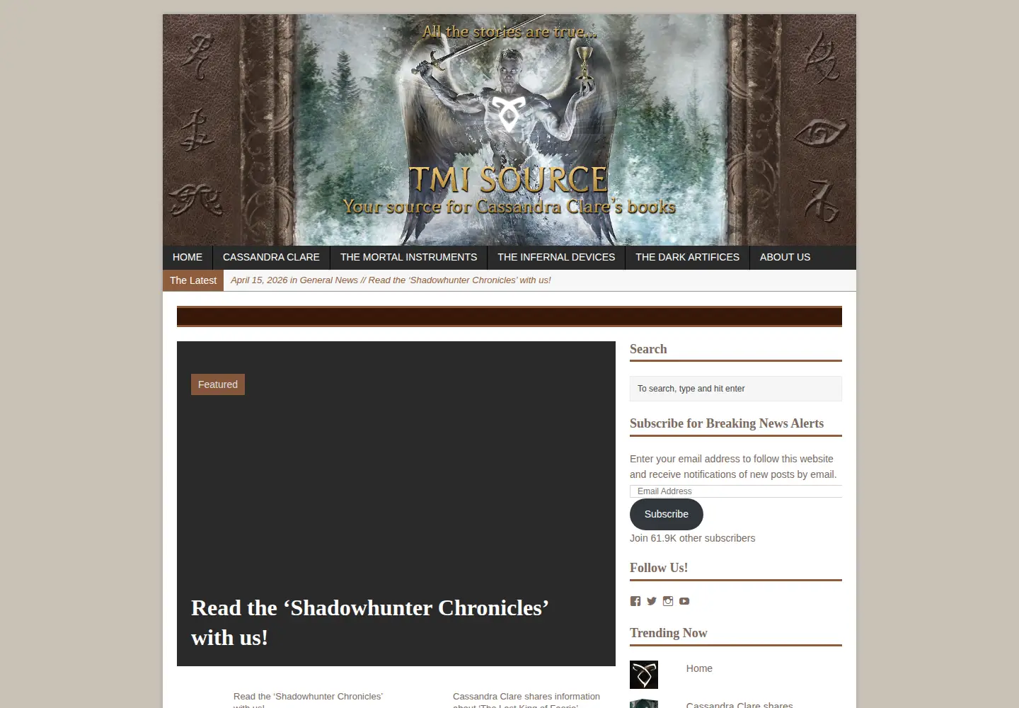 Captured homepage of tmisource.com in the current scan