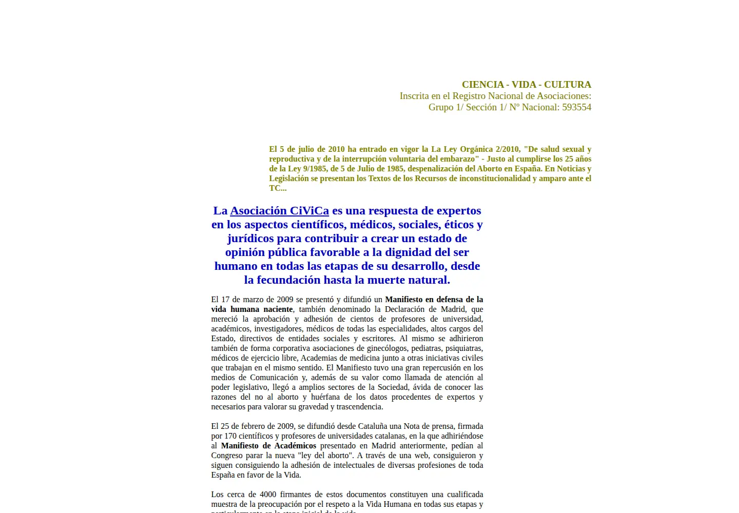 Screenshot of investigadoresyprofesionales.org