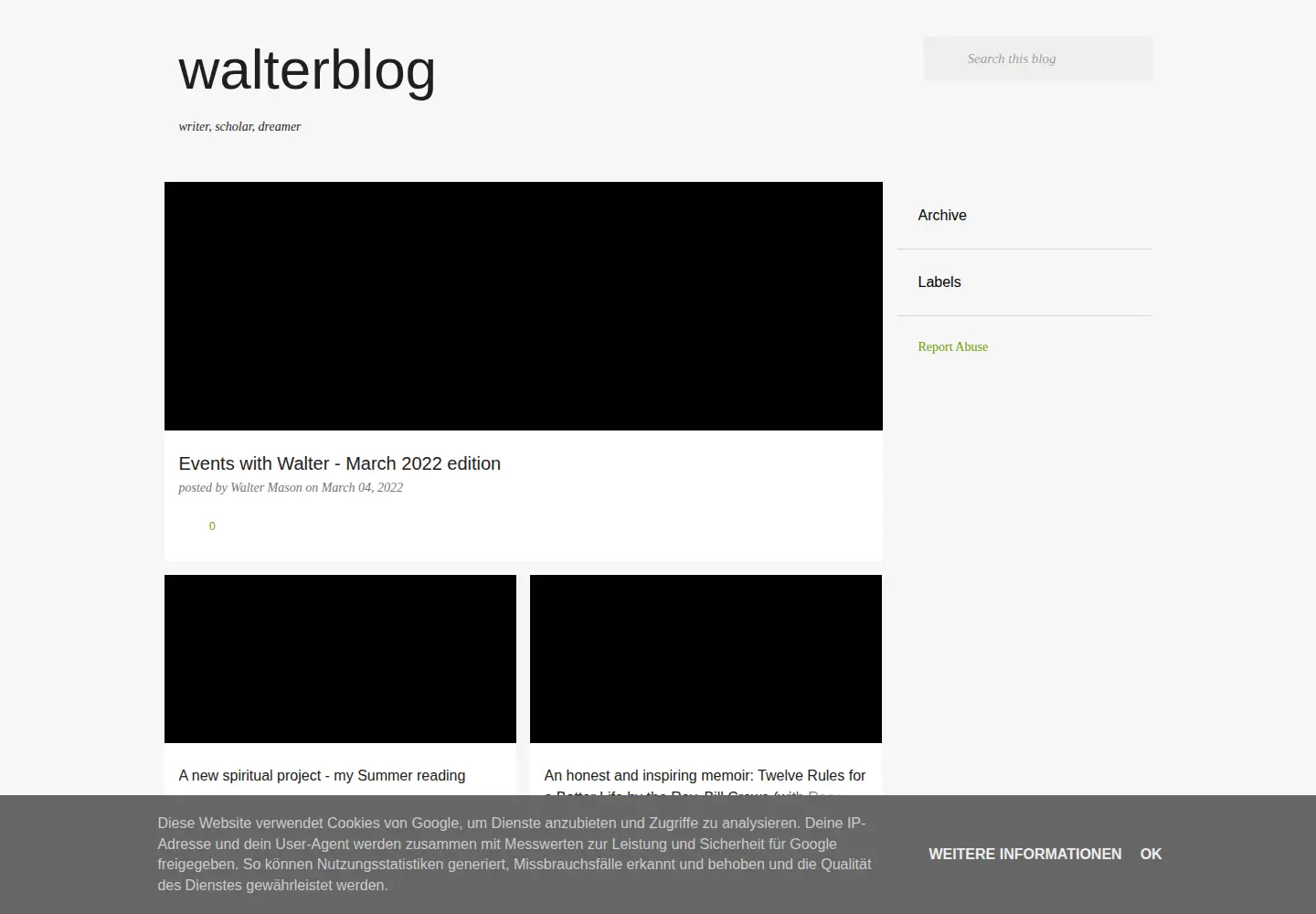 Captured homepage of waltermason.com in the current scan