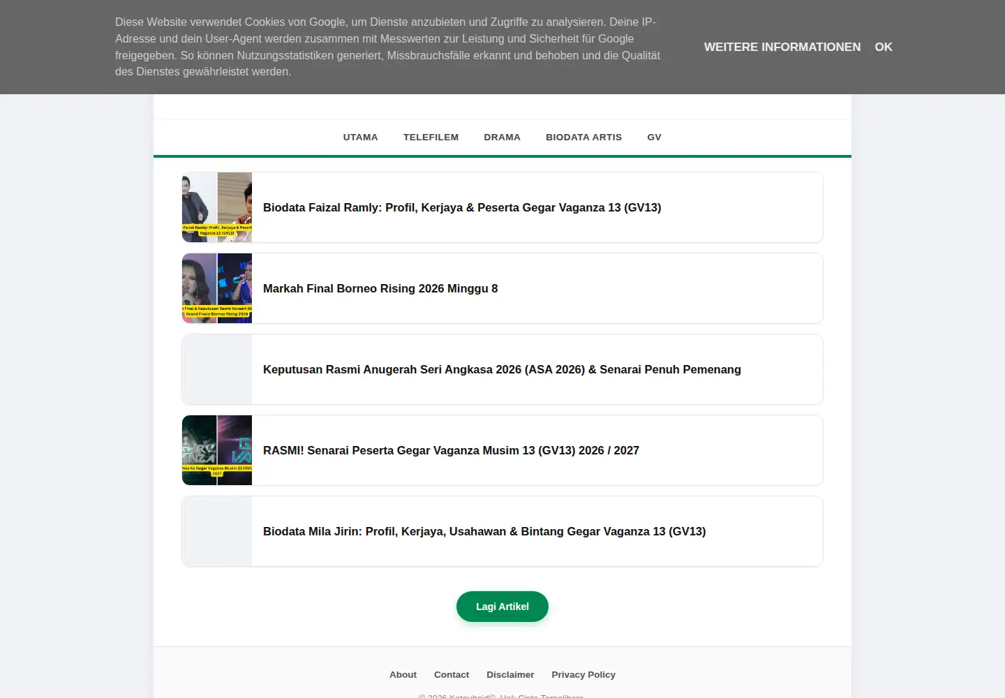 Screenshot of kataubaid.com