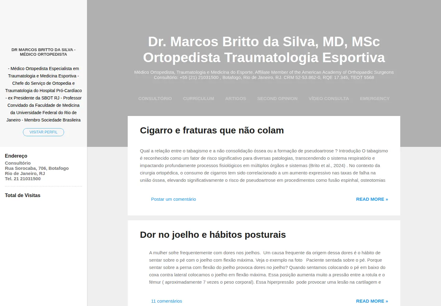 Screenshot of marcosbritto.com