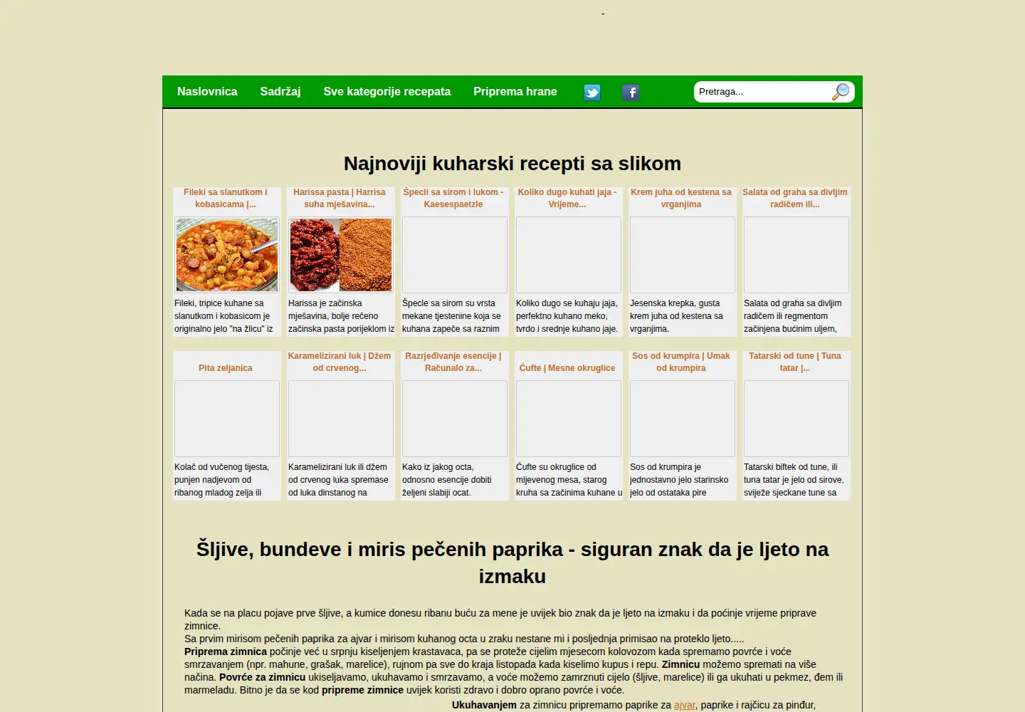 Screenshot of moja-kuhinja.com
