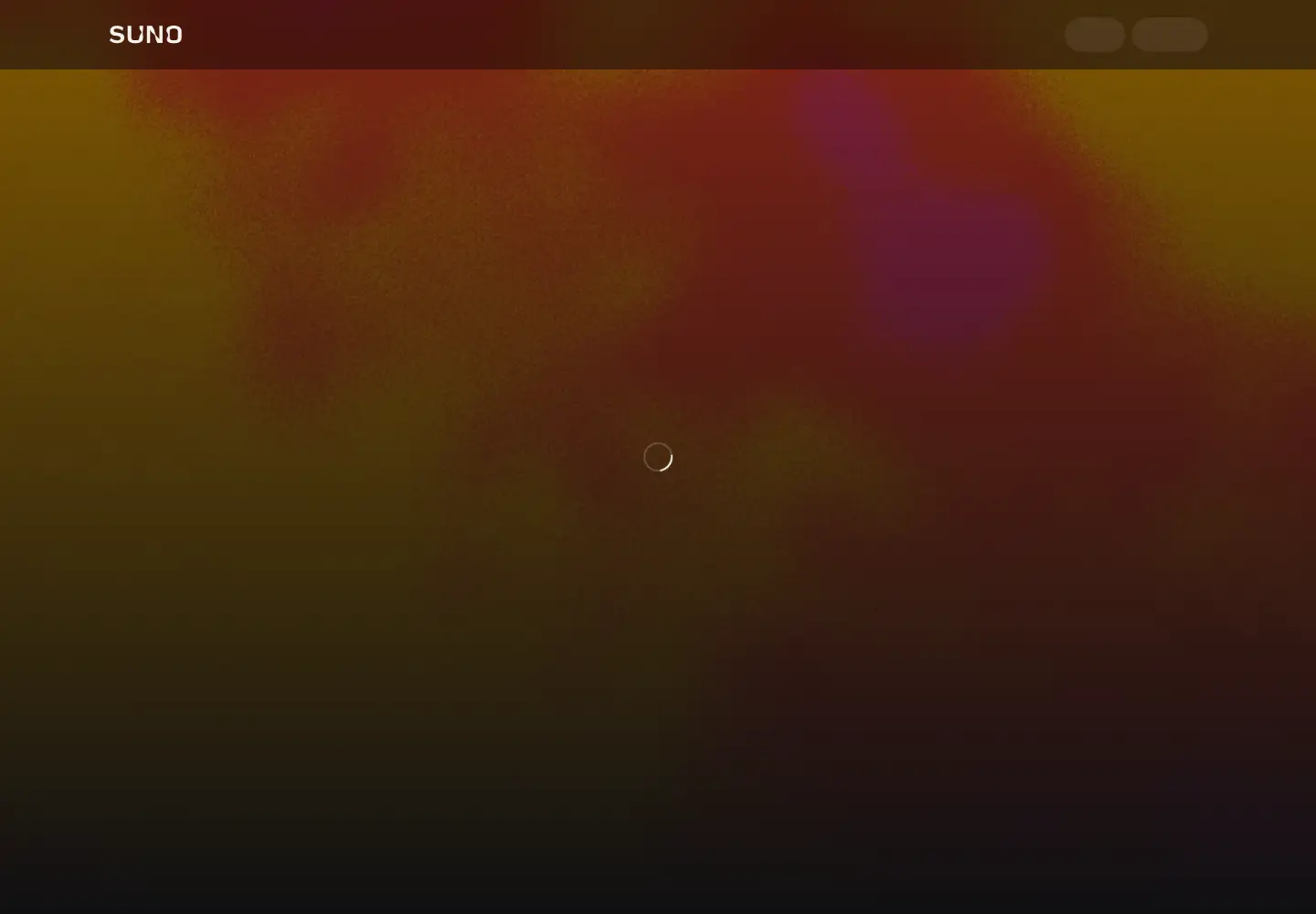 Screenshot of suno.com