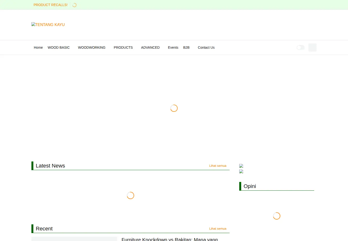 Screenshot of tentangkayu.com