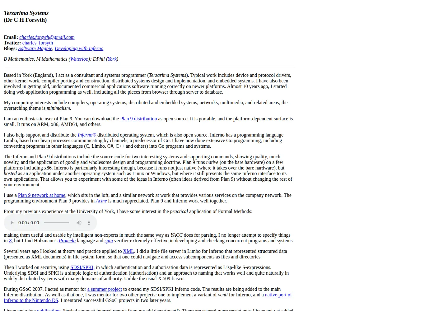 Screenshot of terzarima.net