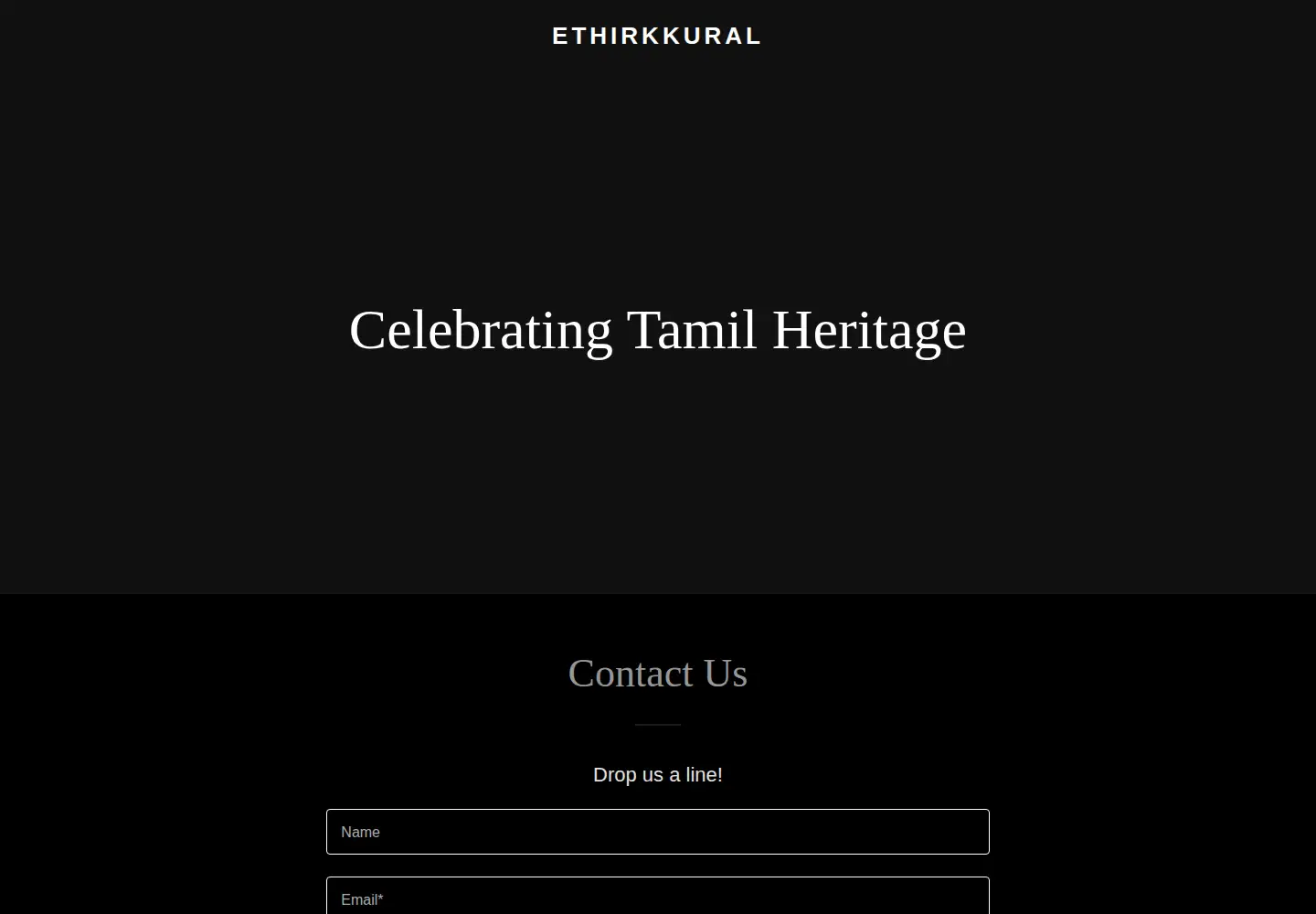 Screenshot of ethirkkural.com