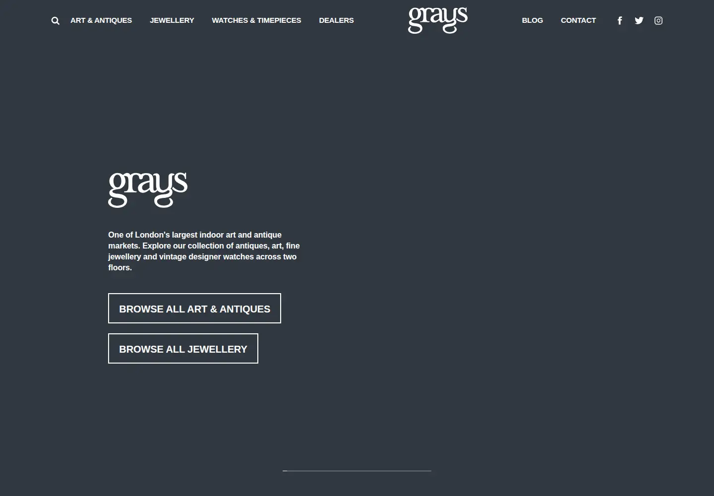 Screenshot of graysantiques.com