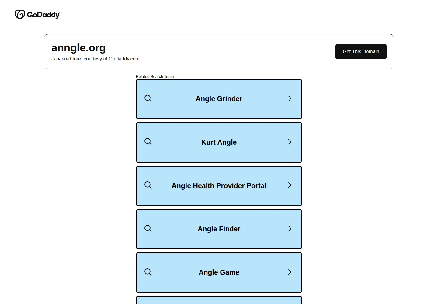 Screenshot of anngle.org