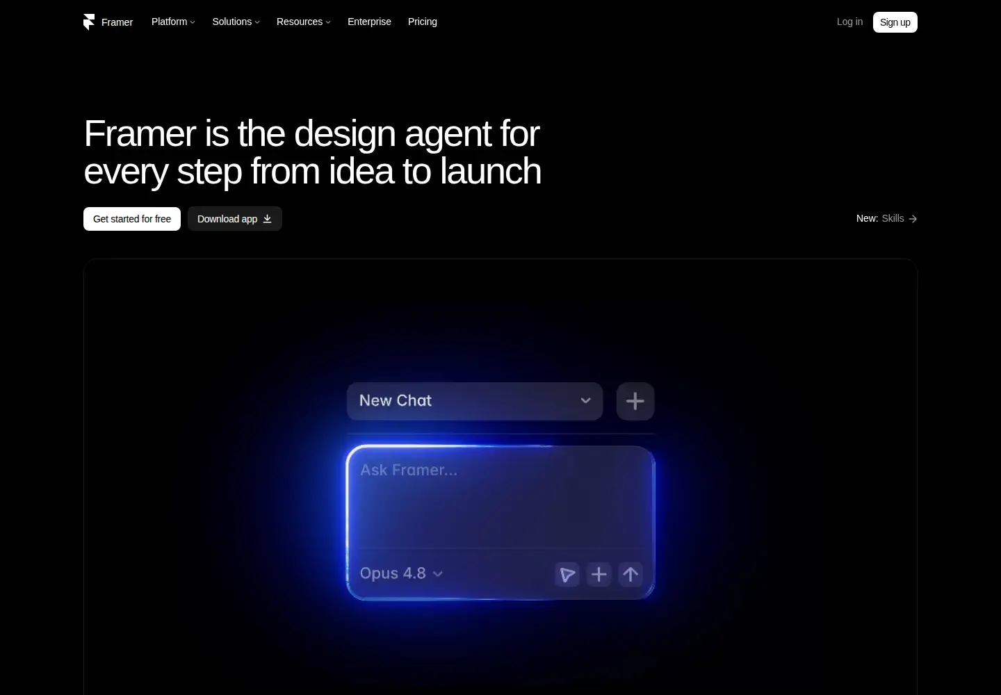 Screenshot of framer.ai
