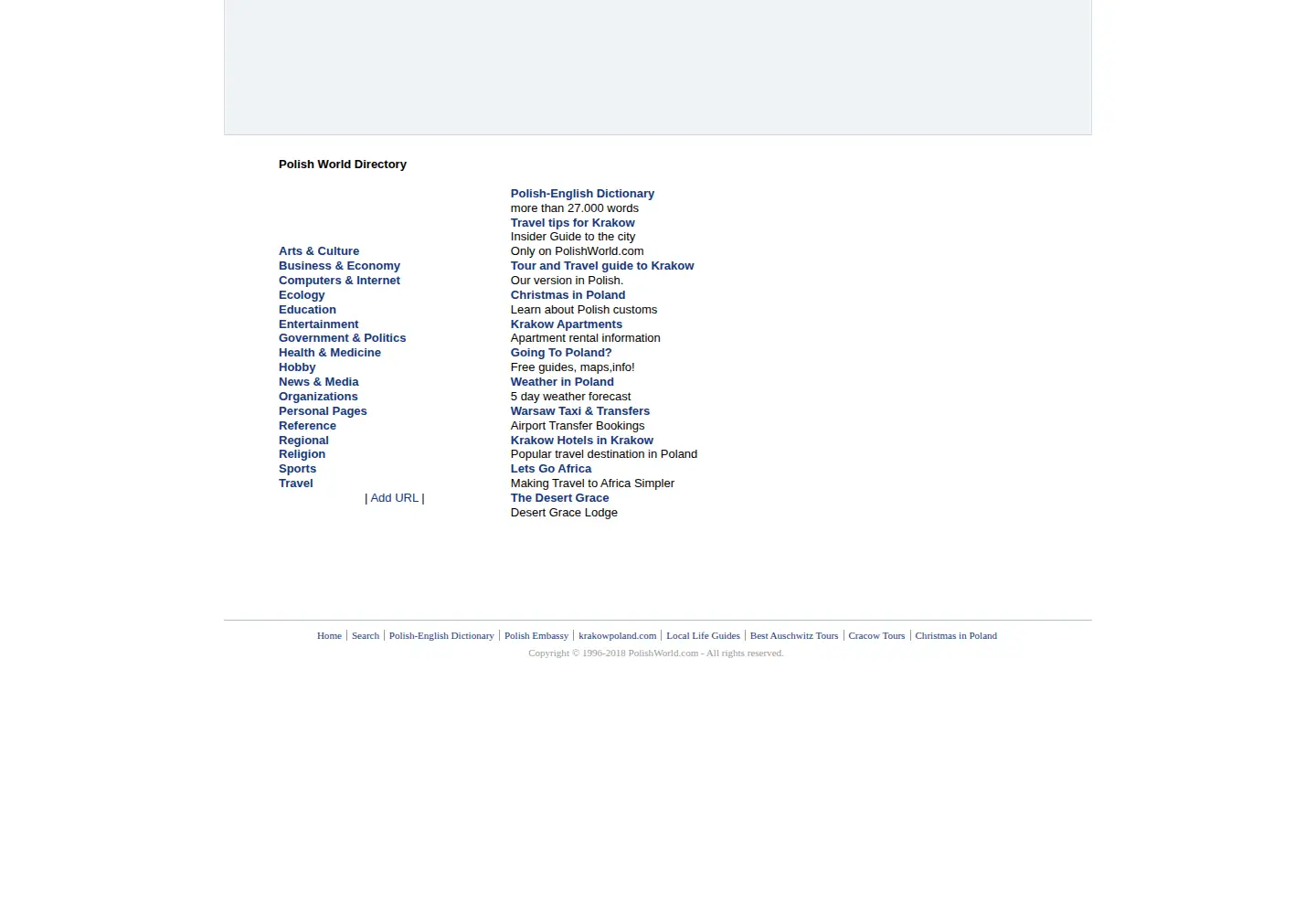 Screenshot of polishworld.com
