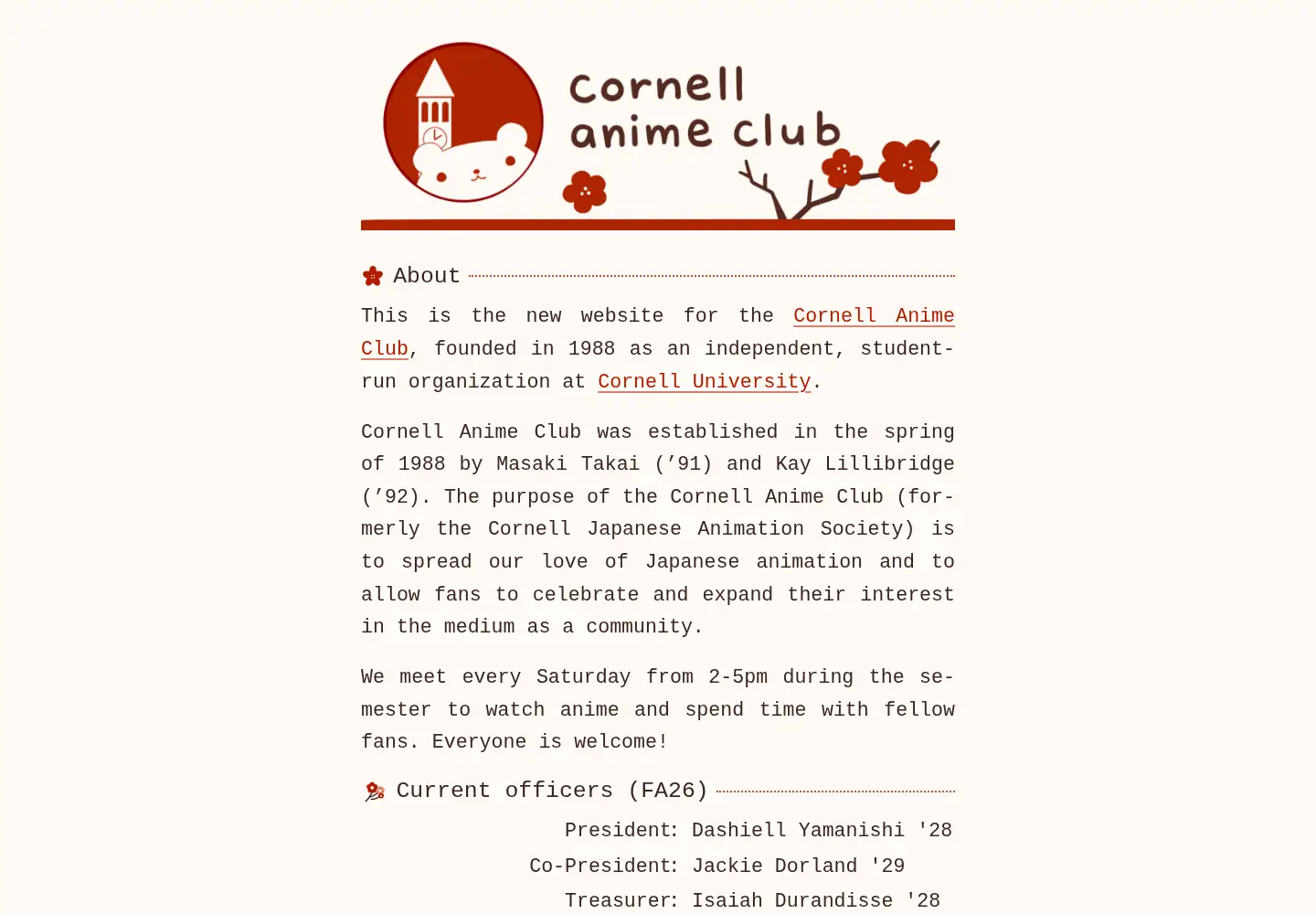 Captured homepage of cjas.org in the current scan