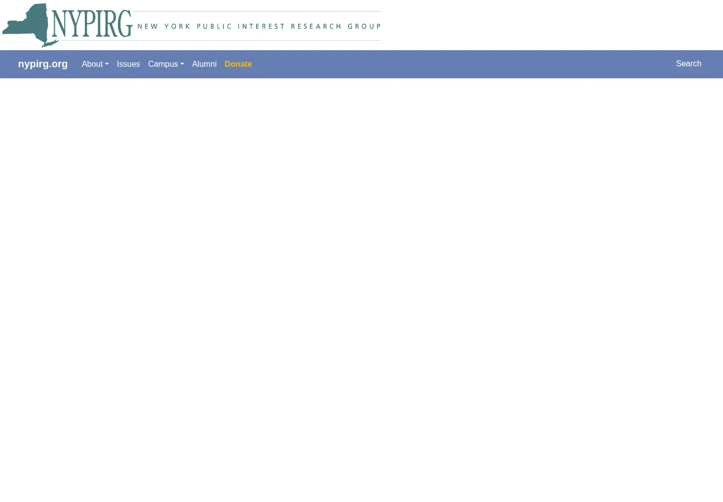 Captured homepage of straphangers.org in the current scan