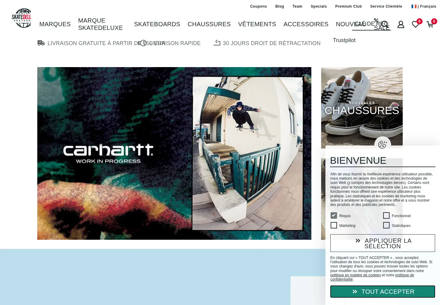 Screenshot of skatedeluxe.com