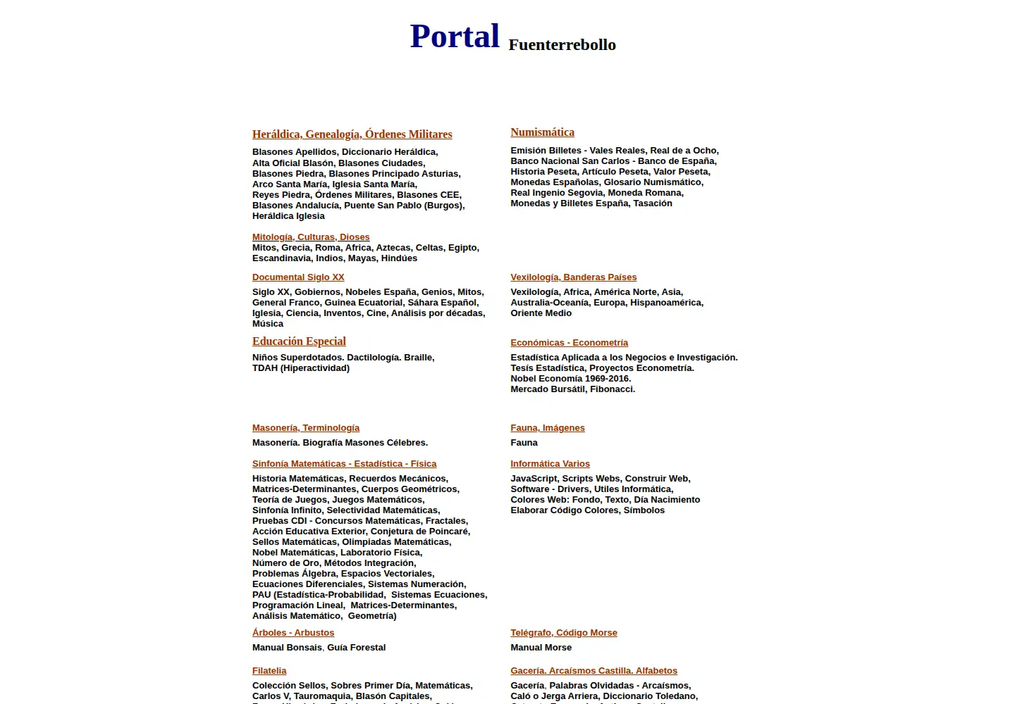 Screenshot of fuenterrebollo.com