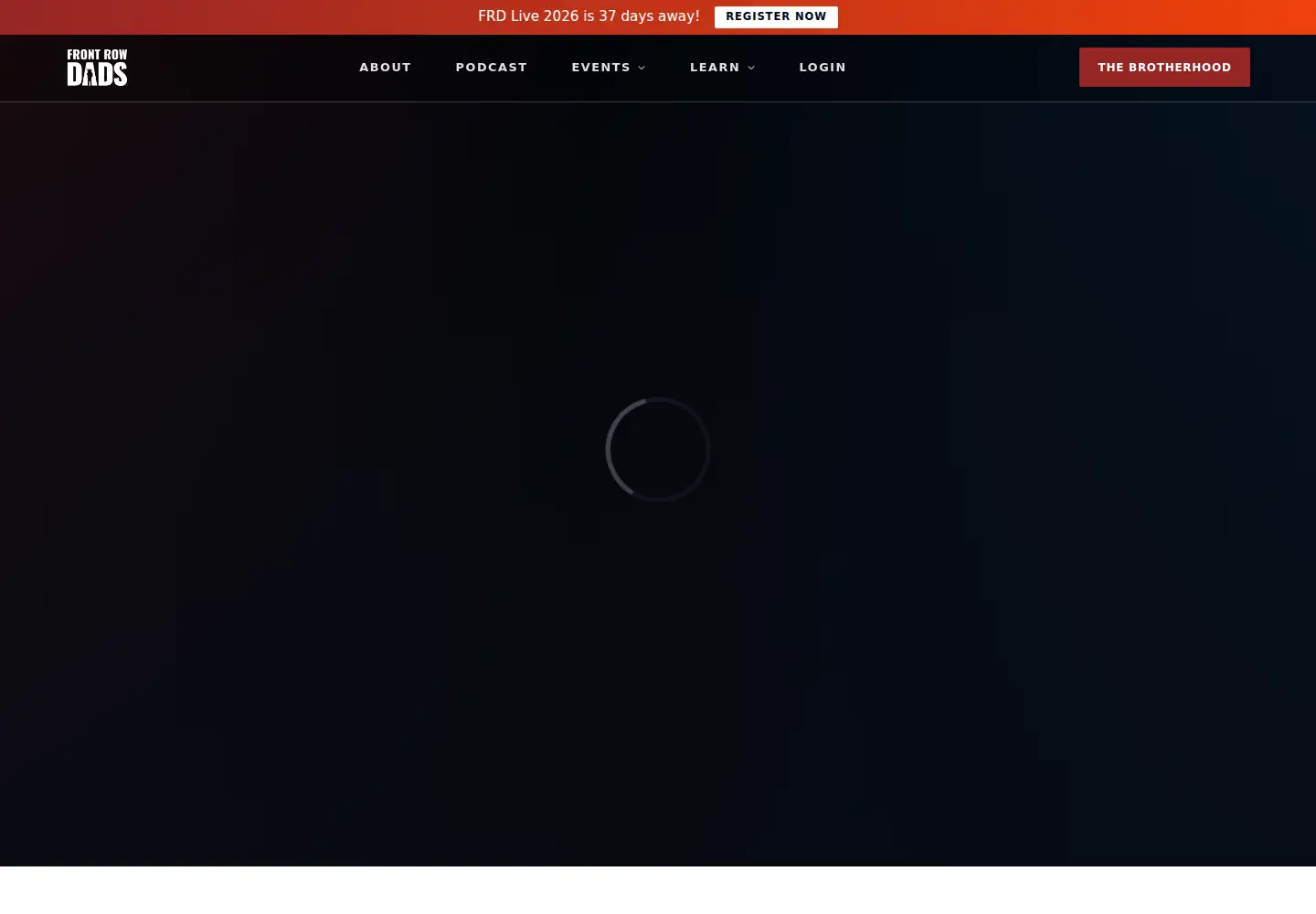 Screenshot of frontrowdads.com