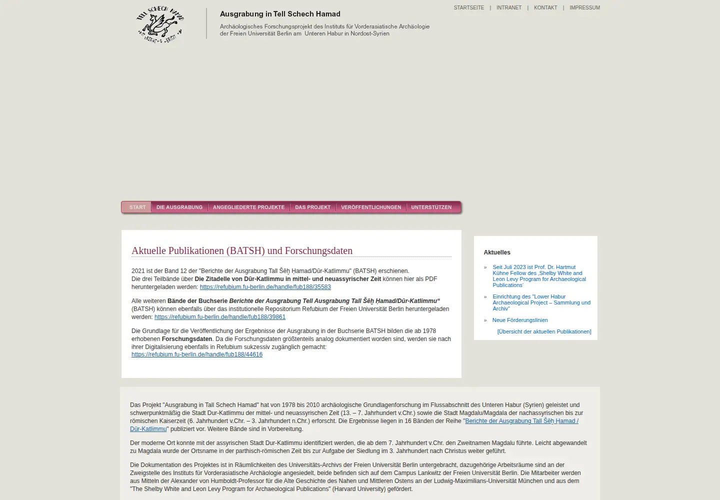 Captured homepage of schechhamad.de in the current scan