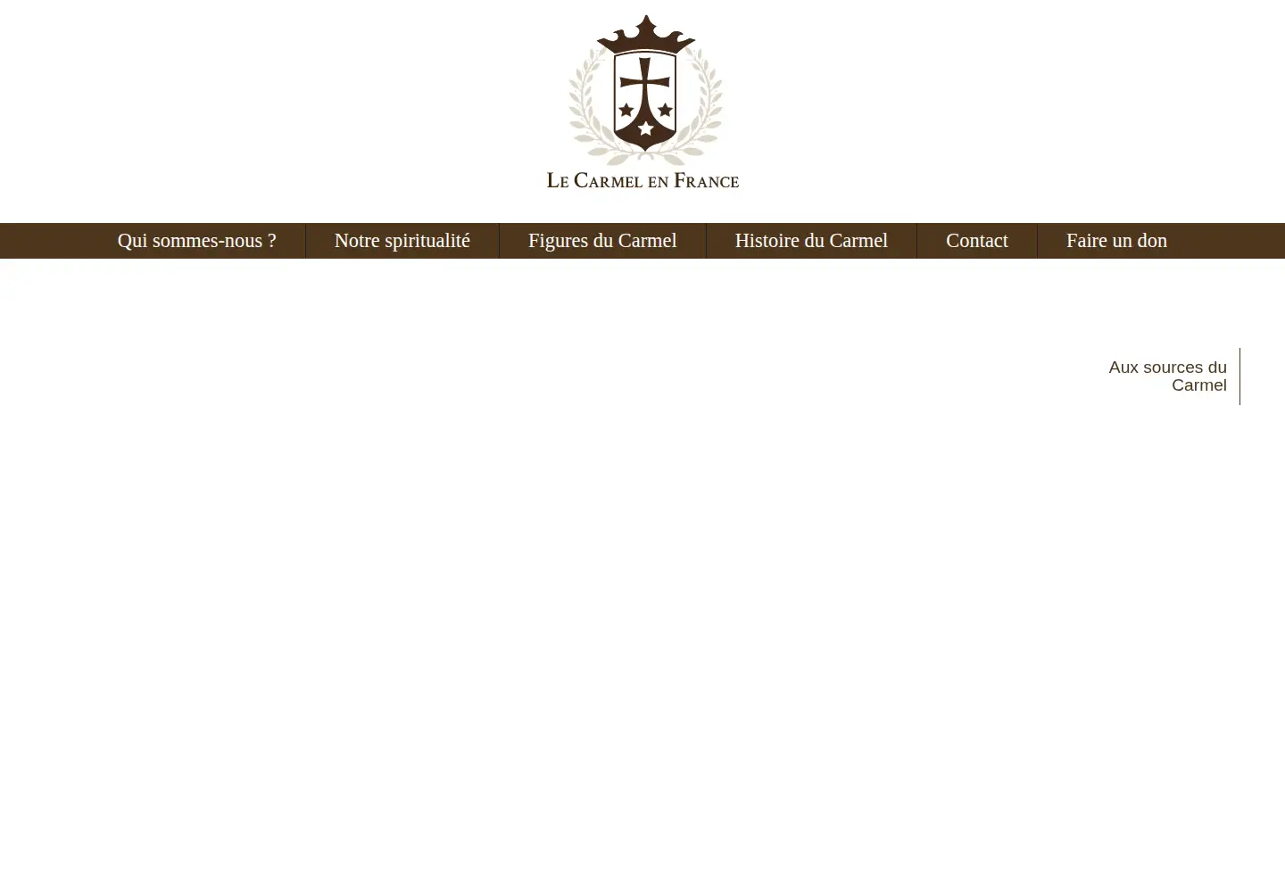 Screenshot of carmel.asso.fr