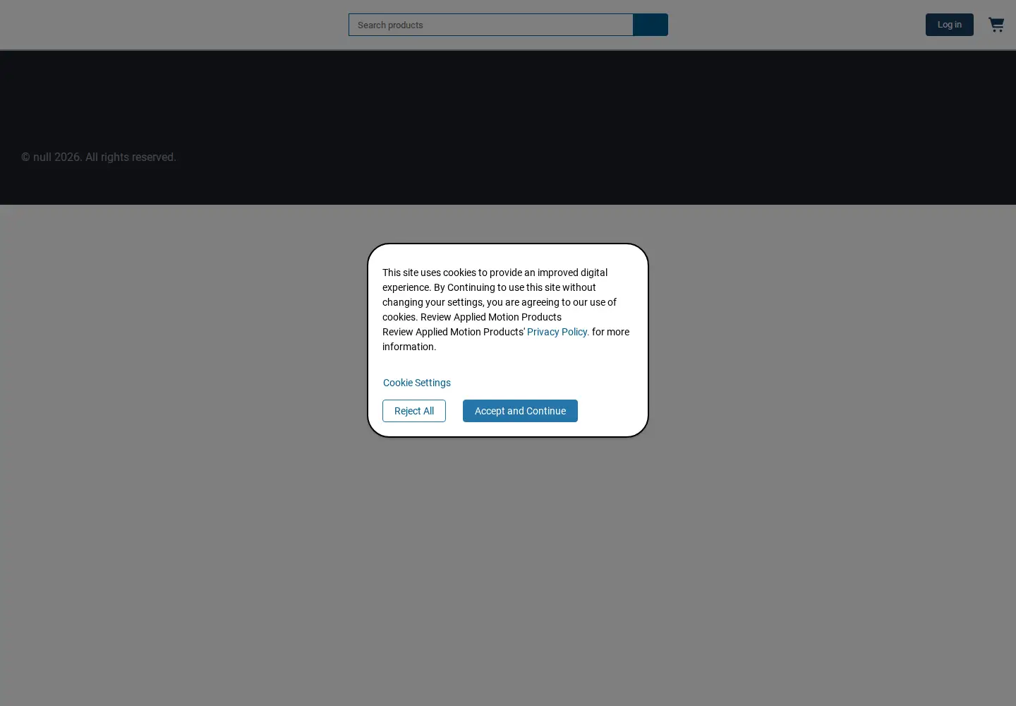 Screenshot of applied-motion.com