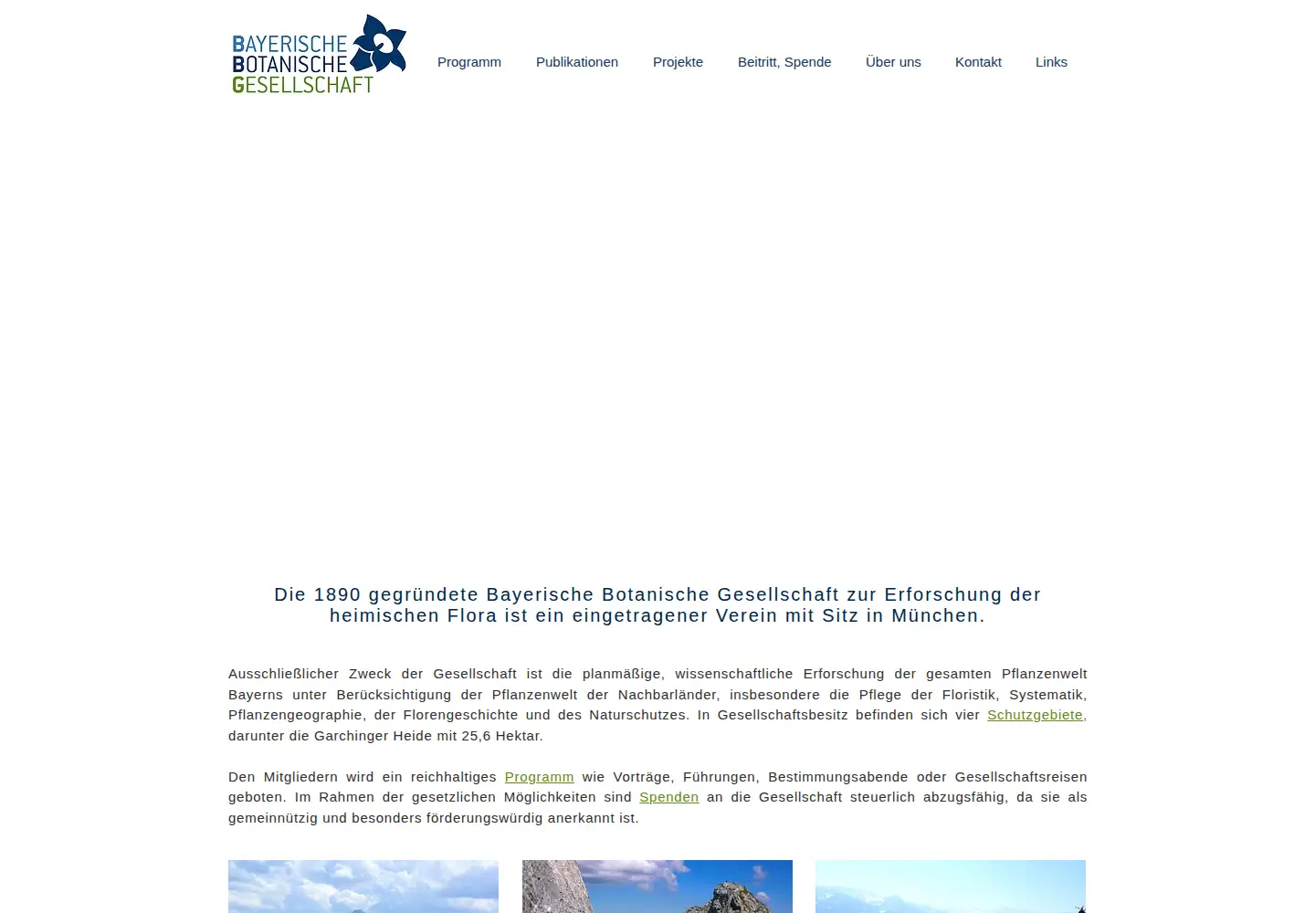 Captured homepage of bbgev.de in the current scan