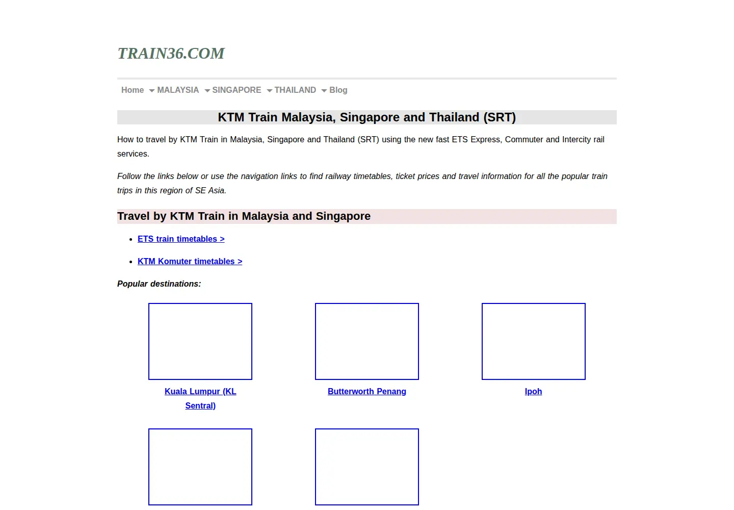Screenshot of train36.com
