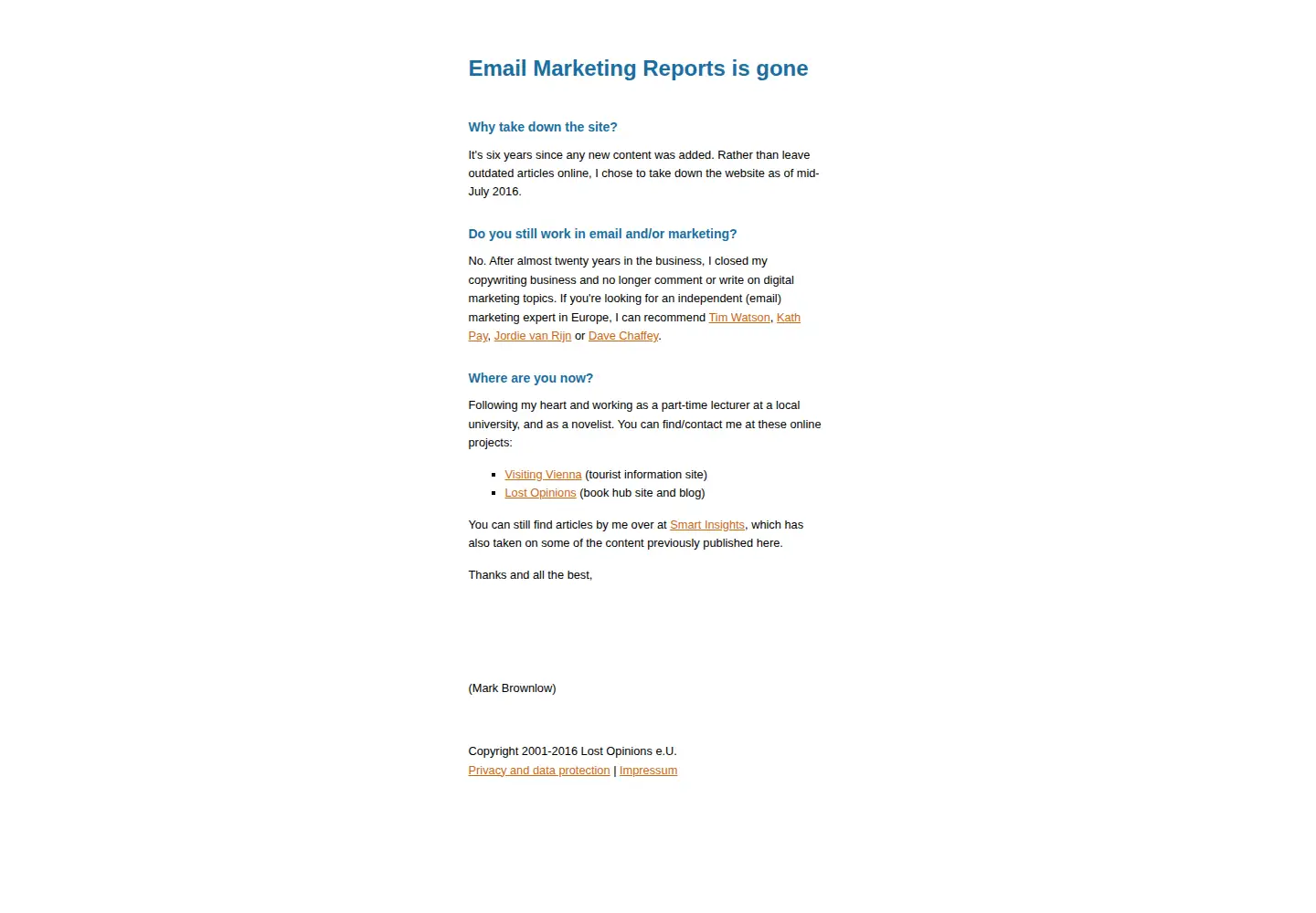 Screenshot of email-marketing-reports.com