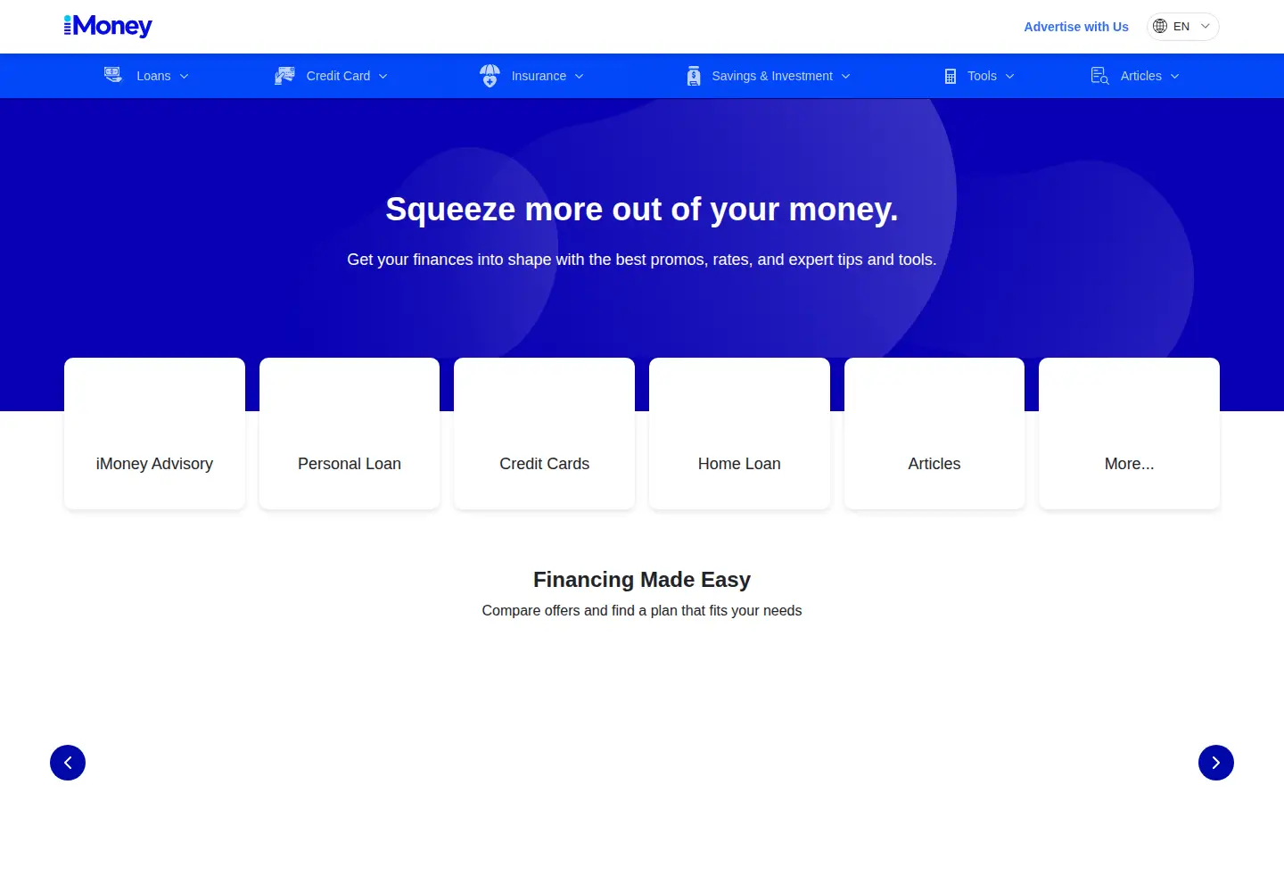 Screenshot of imoney.ph