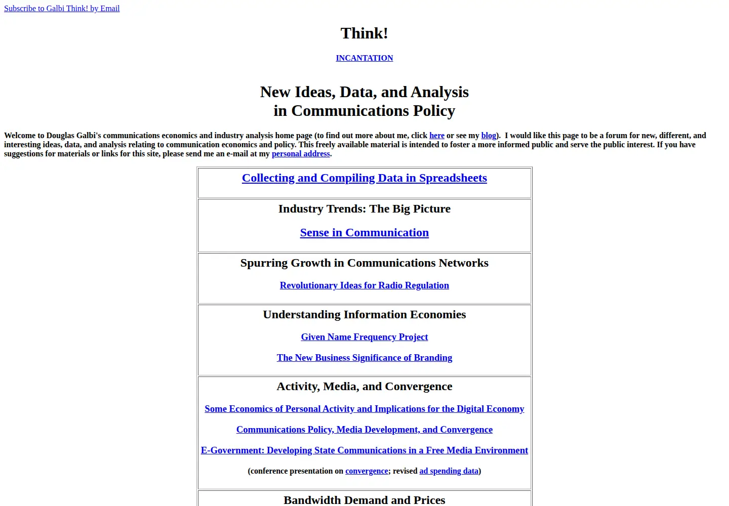 Screenshot of galbithink.org