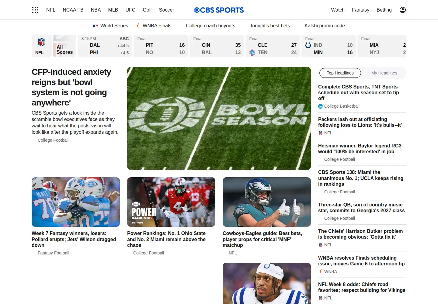 Screenshot of cbsprt.co