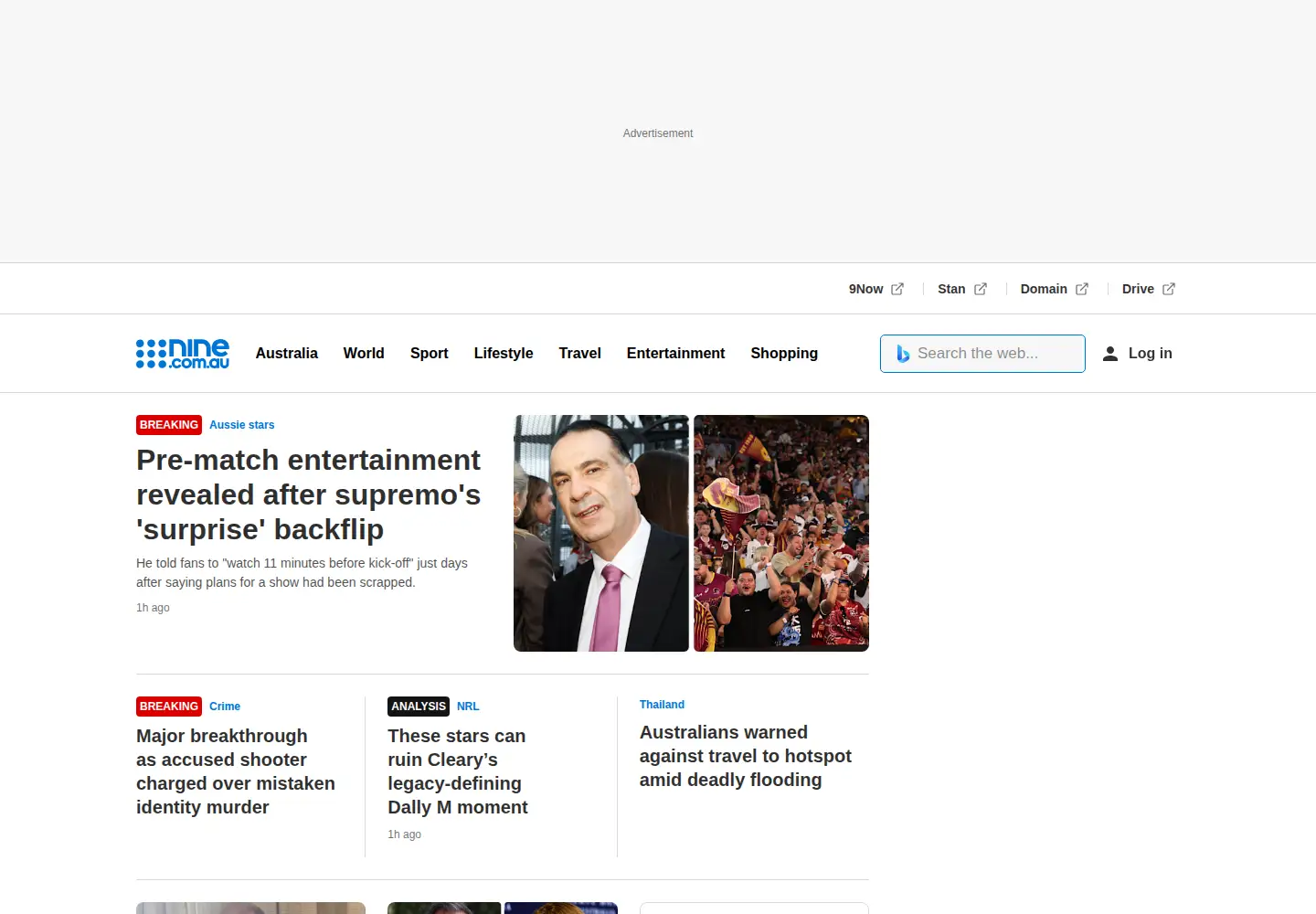 Screenshot of 9news.com.au